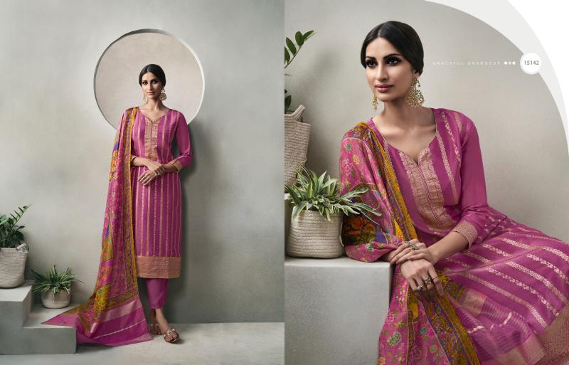 Zisha Glory Crystal weaving jacquard Salwar Kameez Wholesale catalog