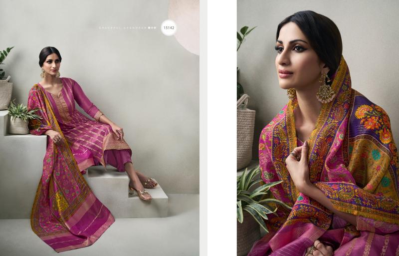 Zisha Glory Crystal weaving jacquard Salwar Kameez Wholesale catalog
