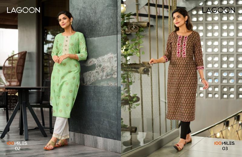 100 Miles Lagoon kurtis designer dress online india