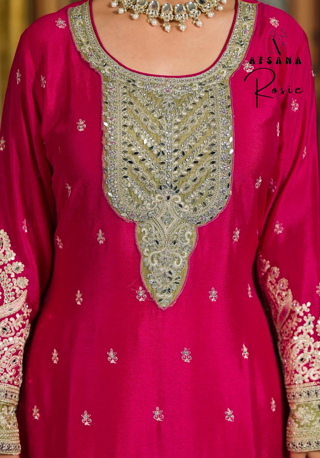 Afsana Rosie wedding outfit winter kurtis online shopping in india