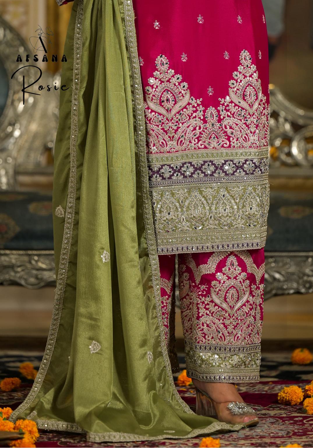 Afsana Rosie wedding outfit winter kurtis online shopping in india