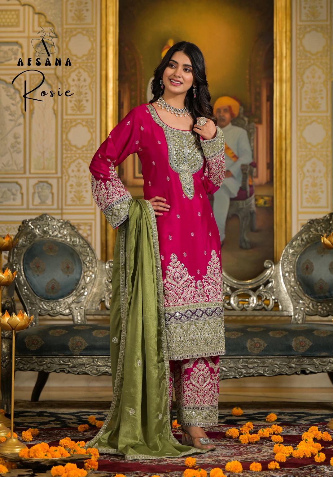 Afsana Rosie wedding outfit winter kurtis online shopping in india