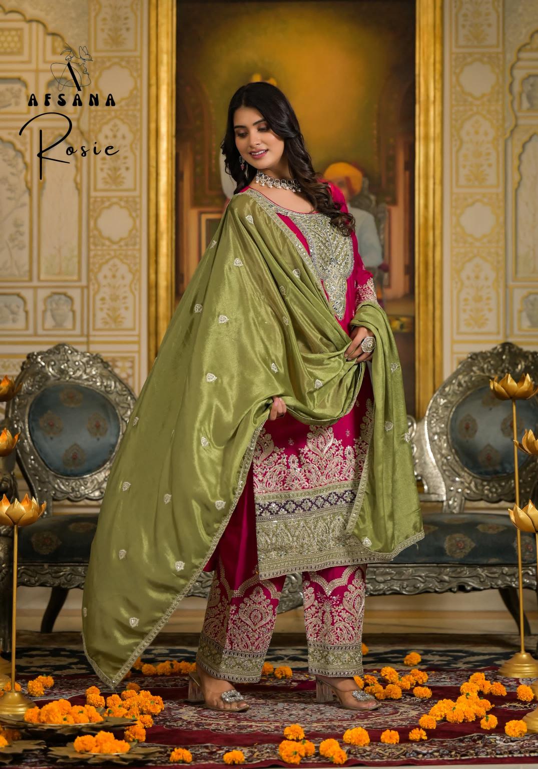 Afsana Rosie wedding outfit winter kurtis online shopping in india