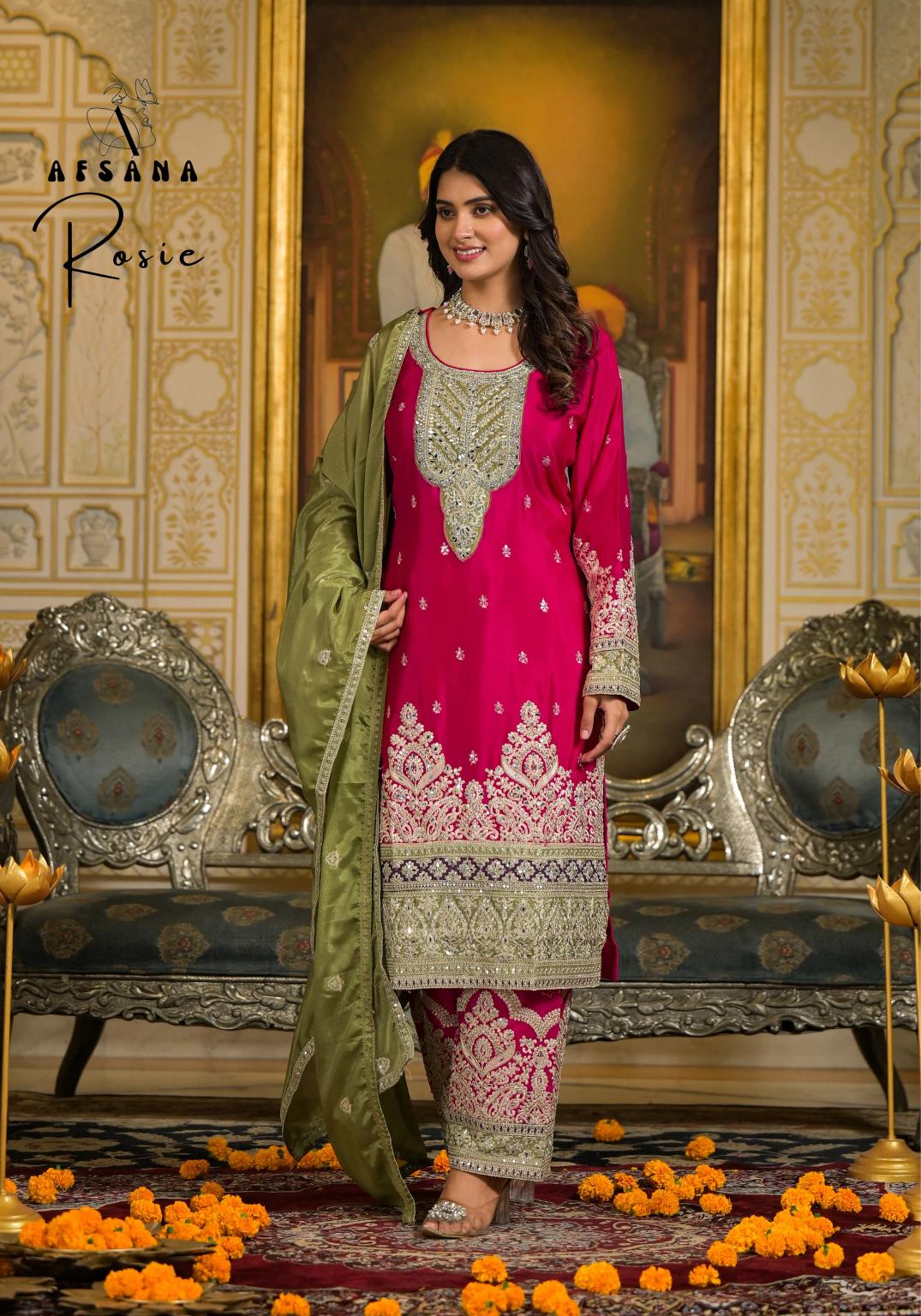 Afsana Rosie wedding outfit winter kurtis online shopping in india