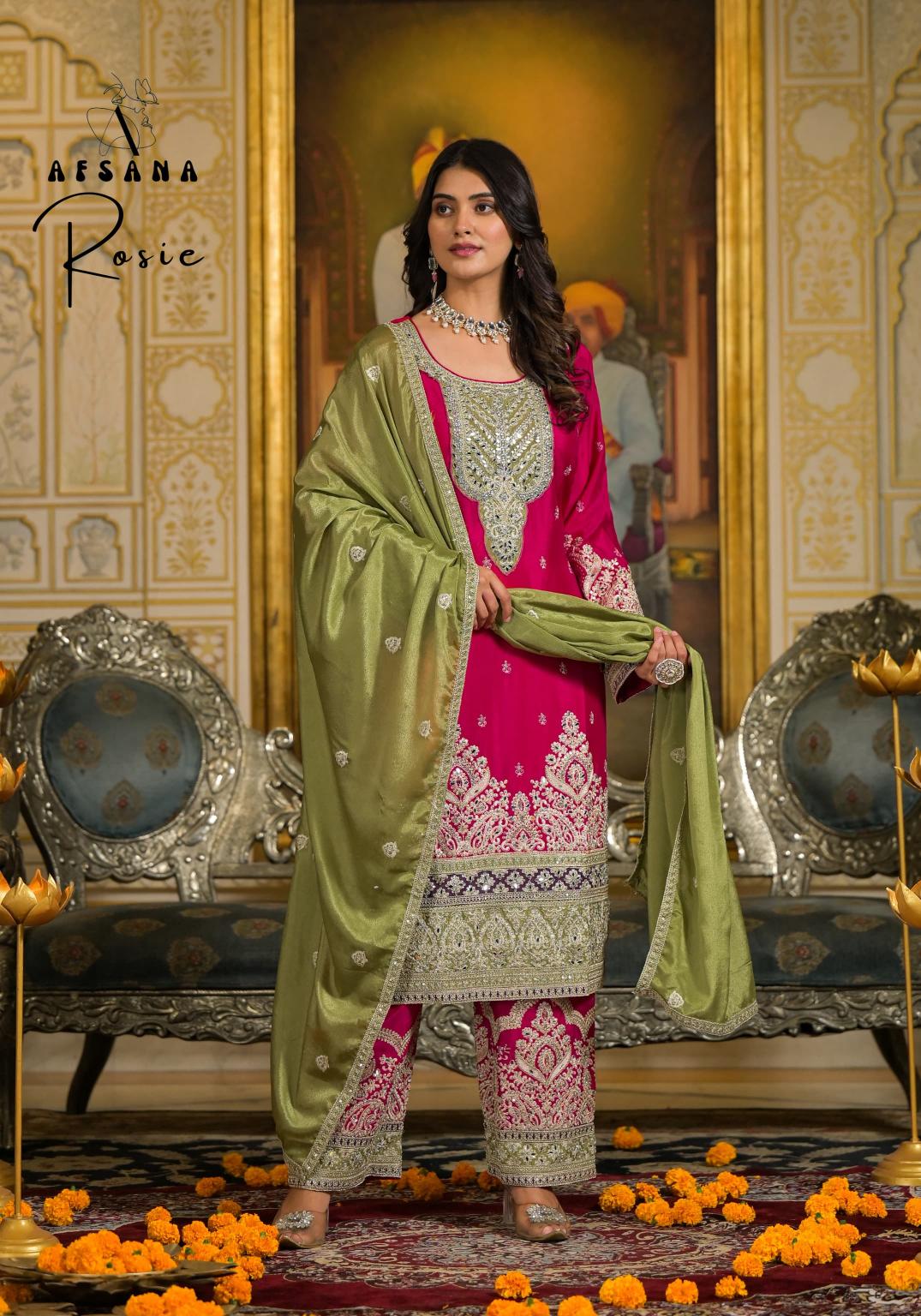 Afsana Rosie wedding outfit winter kurtis online shopping in india