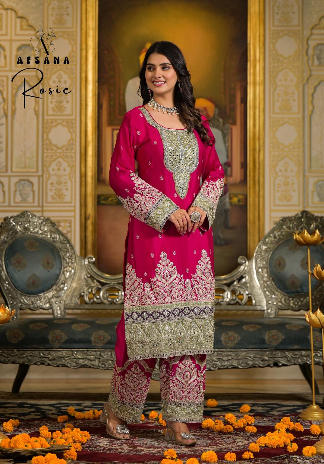 Afsana Rosie wedding outfit winter kurtis online shopping in india