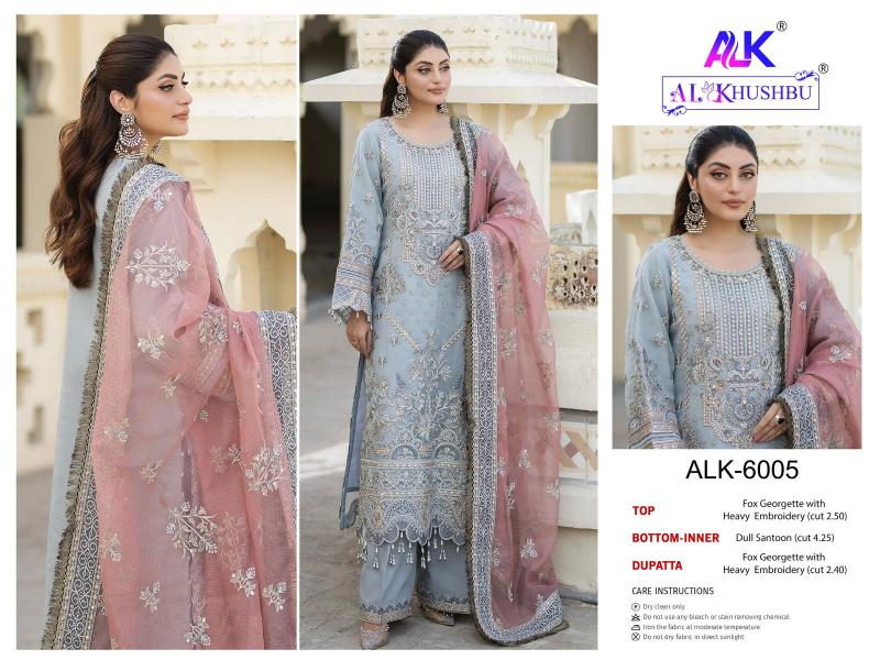 Al Khushbu Agha Noor Georgette Pakistani Suits Wholesale Catalog
