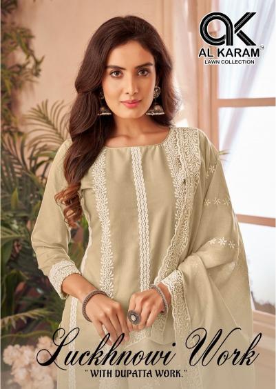 Alkaram Luckhnowi Work Vol-01 – Karachi Dress Material - Wholesale Catalog