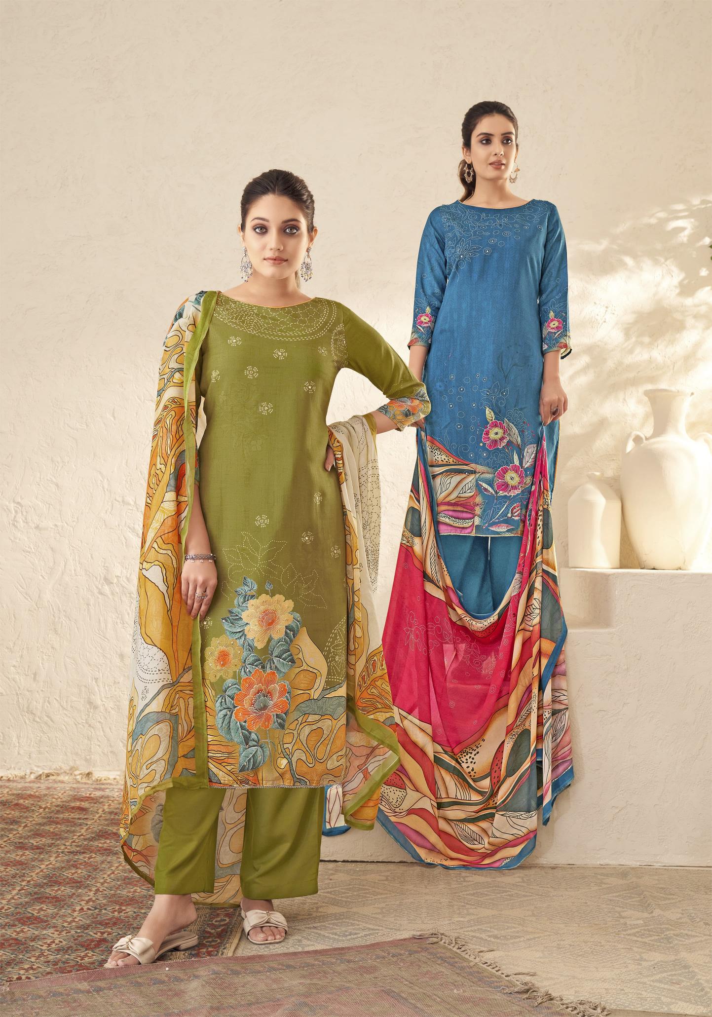 Alok Aarvi wholesale dealer of dress material in surat
