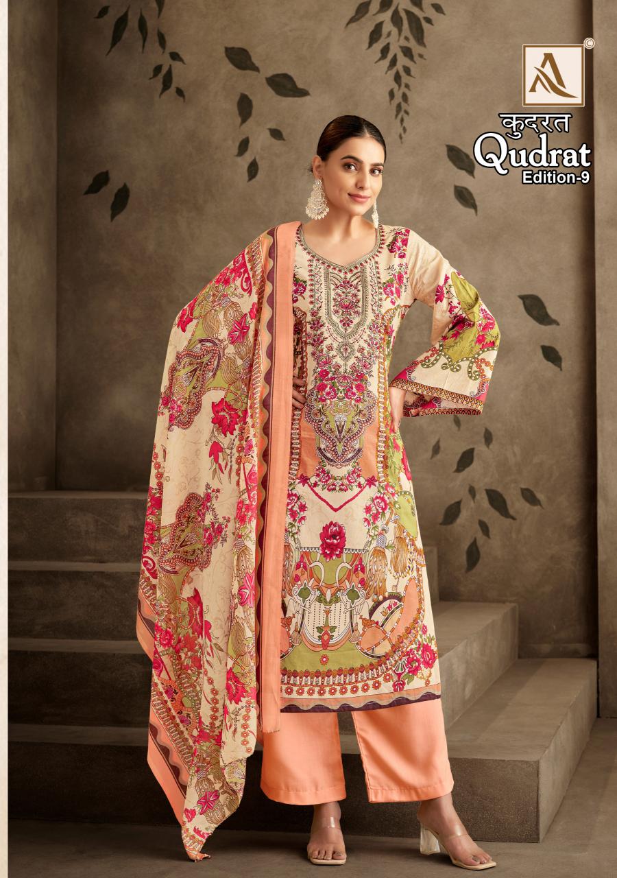 Alok Qudrat Vol 9 bhagalpuri dress material wholesale
