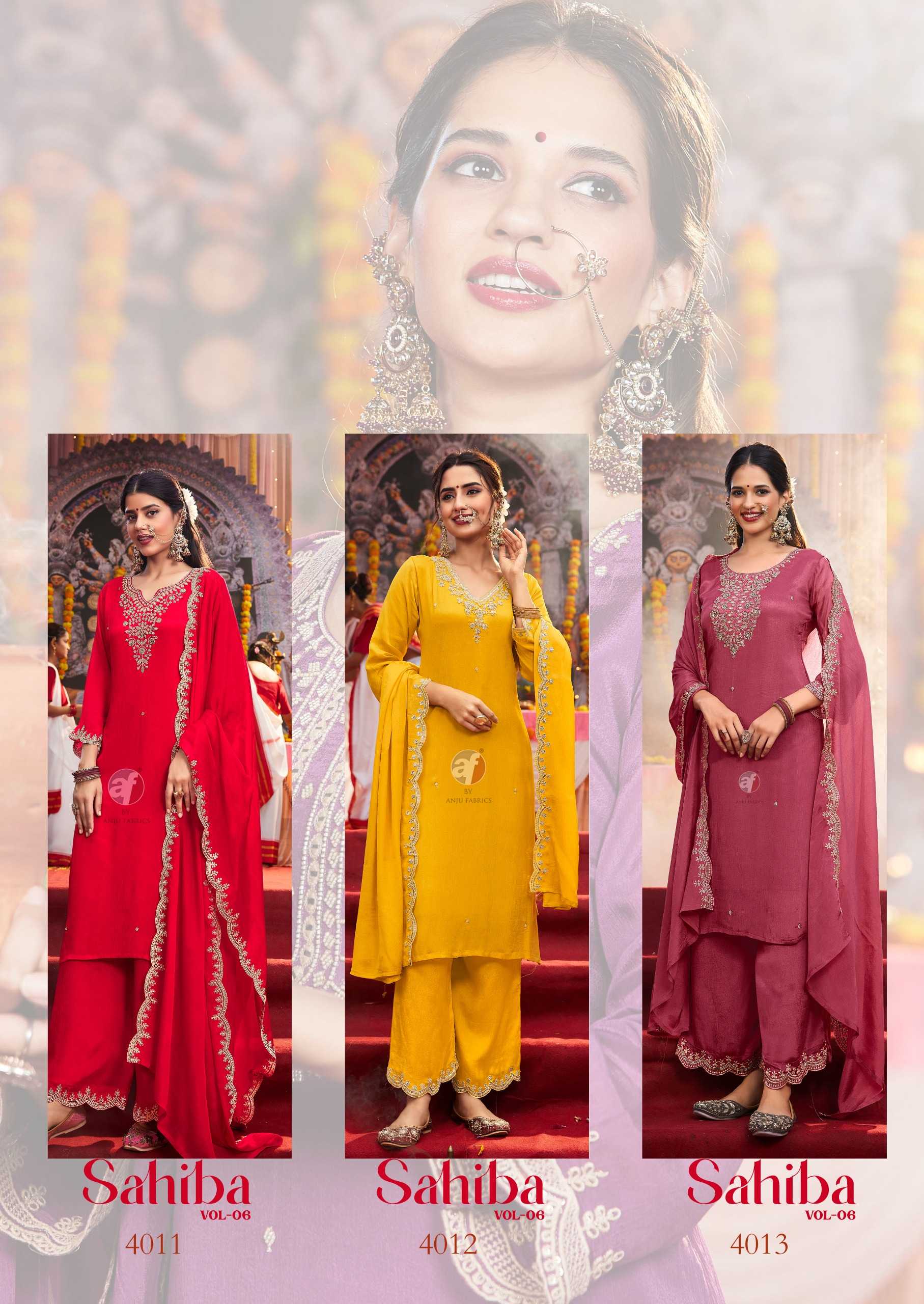 Anju Fabrics Sahiba Vol 6 Amazon Kurti Shopping Ladies India