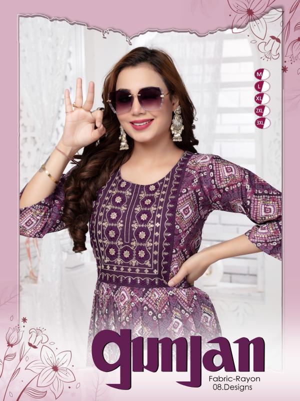 BEAUTY QUEEN GUNJAN VOL.2.1 dfab india kurtis