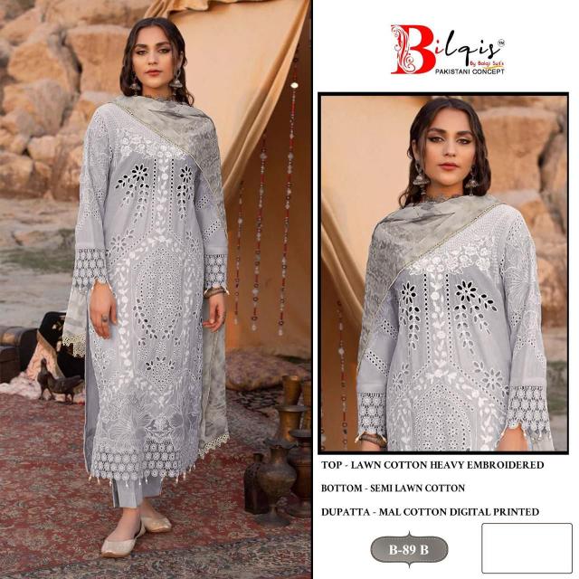 Bilqis B 89 A to D Pakistani Suits Wholesale Catalog