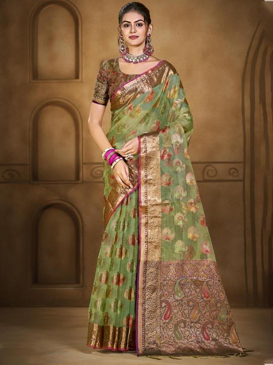 Bunawat Chandani Vol 2 organza sarees online shopping india