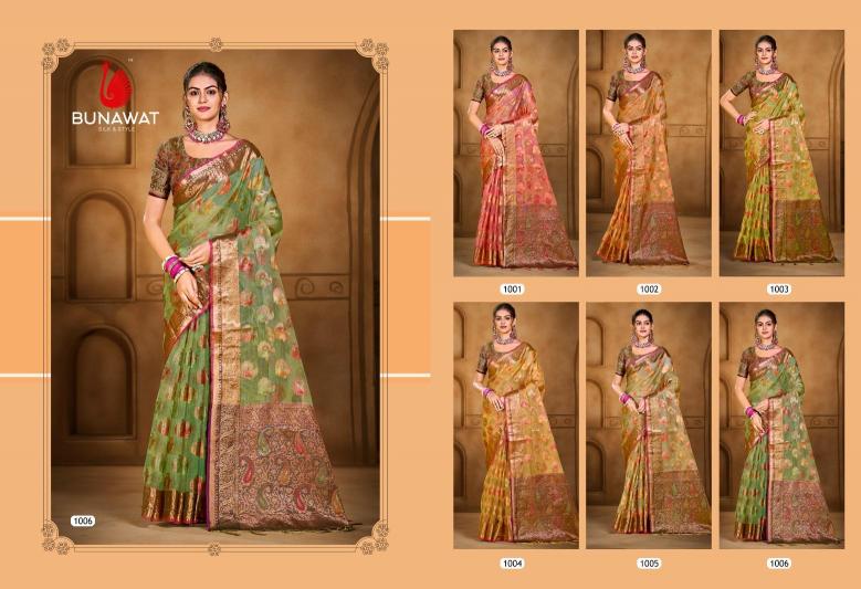 Bunawat Chandani Vol 2 organza sarees online shopping india