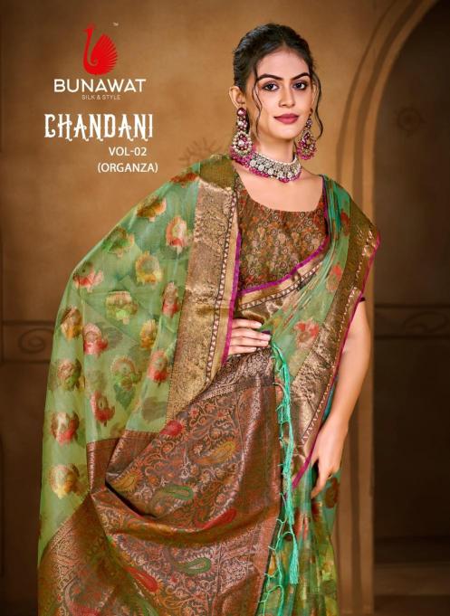 Bunawat Chandani Vol 2 organza sarees online shopping india