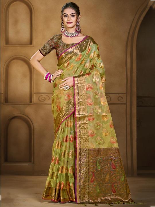 Bunawat Chandani Vol 2 organza sarees online shopping india