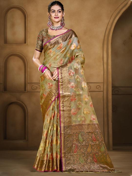 Bunawat Chandani Vol 2 organza sarees online shopping india