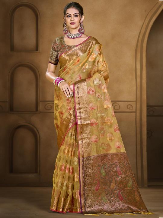 Bunawat Chandani Vol 2 organza sarees online shopping india