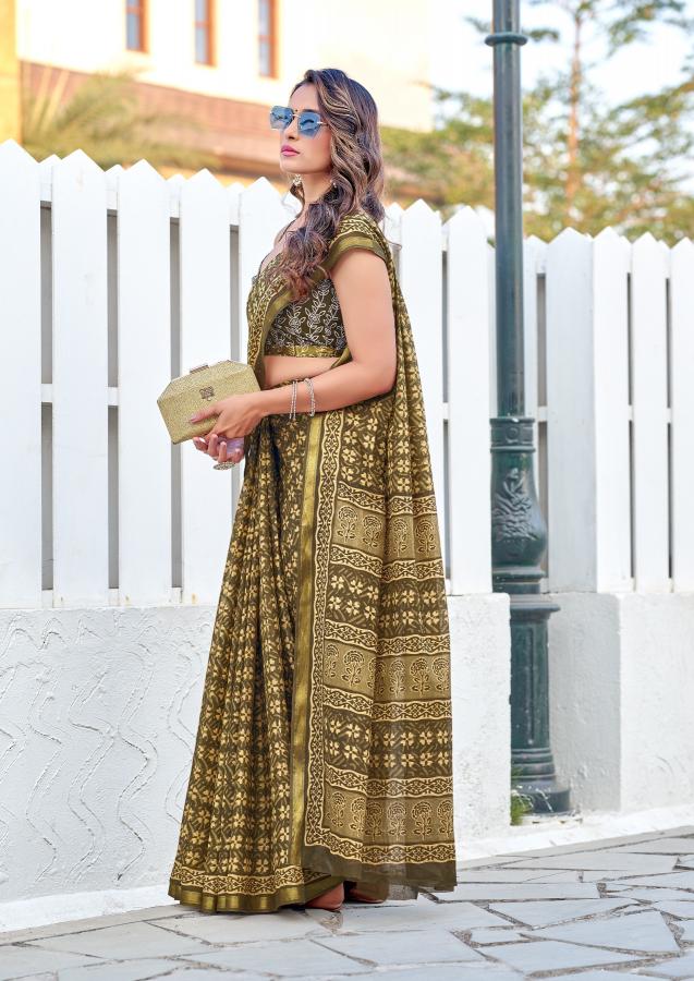 Dazira Df Sudha a Beautiful Printed india cotton sarees