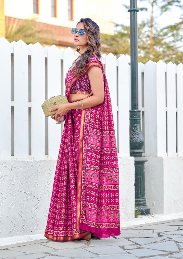 Dazira Df Sudha a Beautiful Printed india cotton sarees