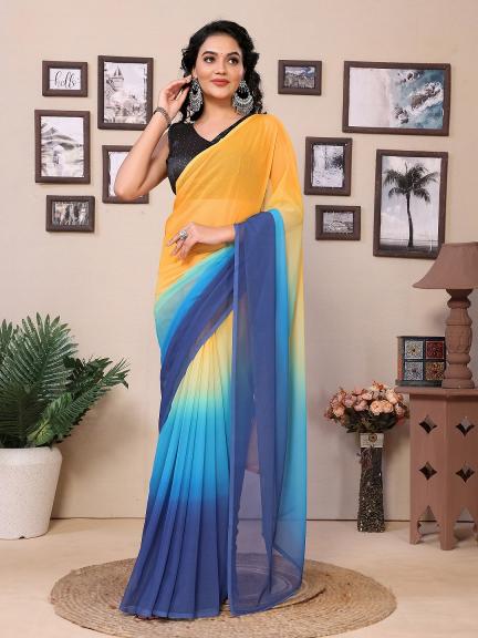 Dazira Meera 242 Fancy Georgette ready to wear saree online shopping in india