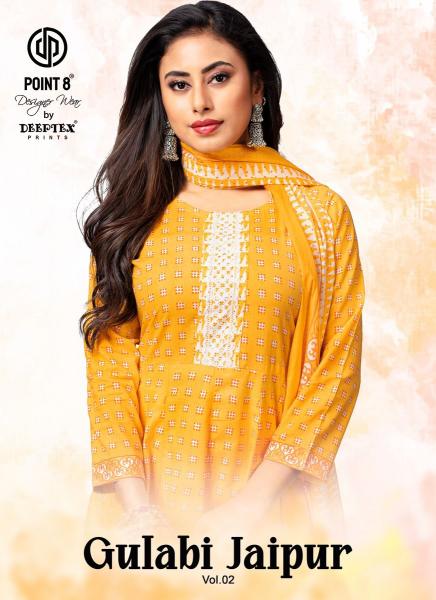 Deeptex Gulabi Jaipur Vol-2 – Anarkali Kurti With Pant & Dupatta - Wholesale Catalog