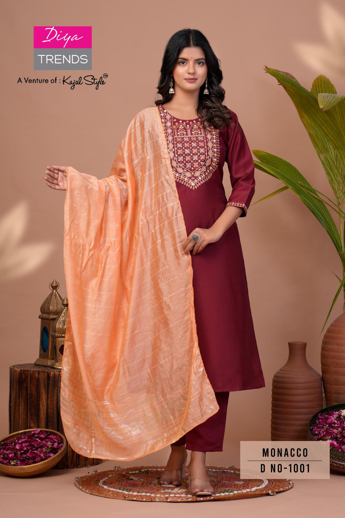 Diya Monacco Vol 1 Embroidery Wholesale Catalog
