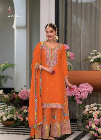 Eba Safroon Vol 3 Color Edi Gold Hevey Chinon Salwar Kameez Wholesale Catalog