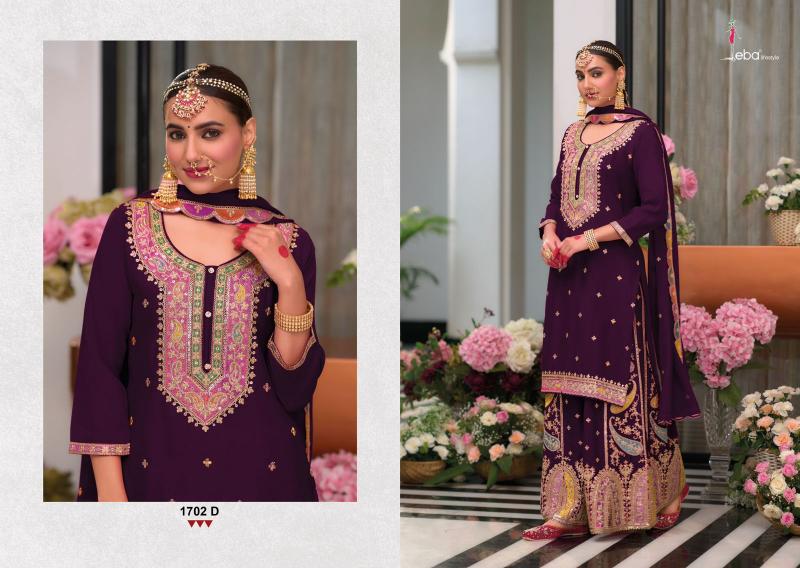 Eba Safroon Vol 3 Color Edi Gold Hevey Chinon Salwar Kameez Wholesale Catalog