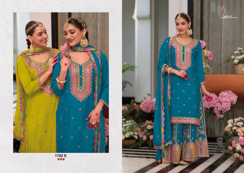 Eba Safroon Vol 3 Color Edi Gold Hevey Chinon Salwar Kameez Wholesale Catalog