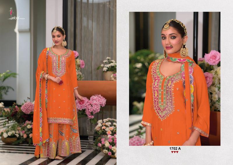Eba Safroon Vol 3 Color Edi Gold Hevey Chinon Salwar Kameez Wholesale Catalog