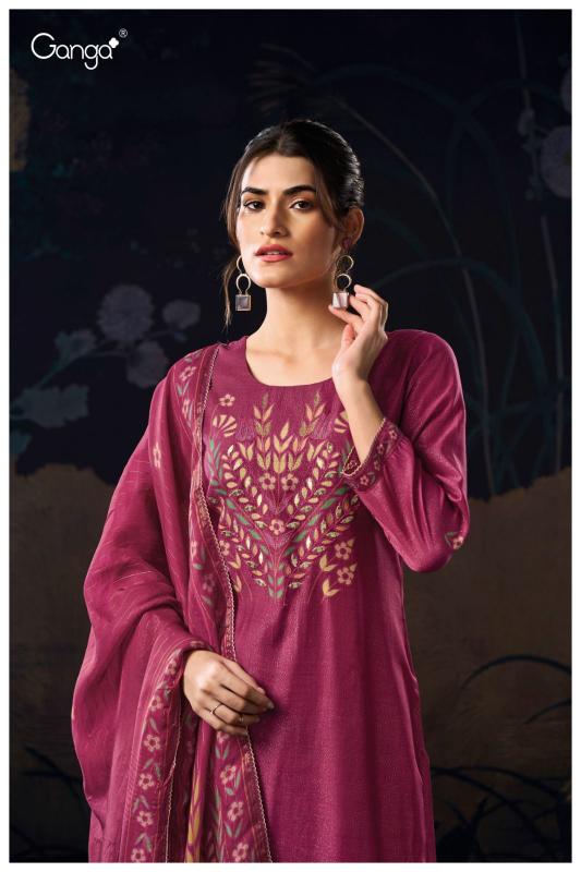 Ganga Alpa 3102 Premium Pure Bemberg Silk Salwar Kameez Wholeslae Catalog