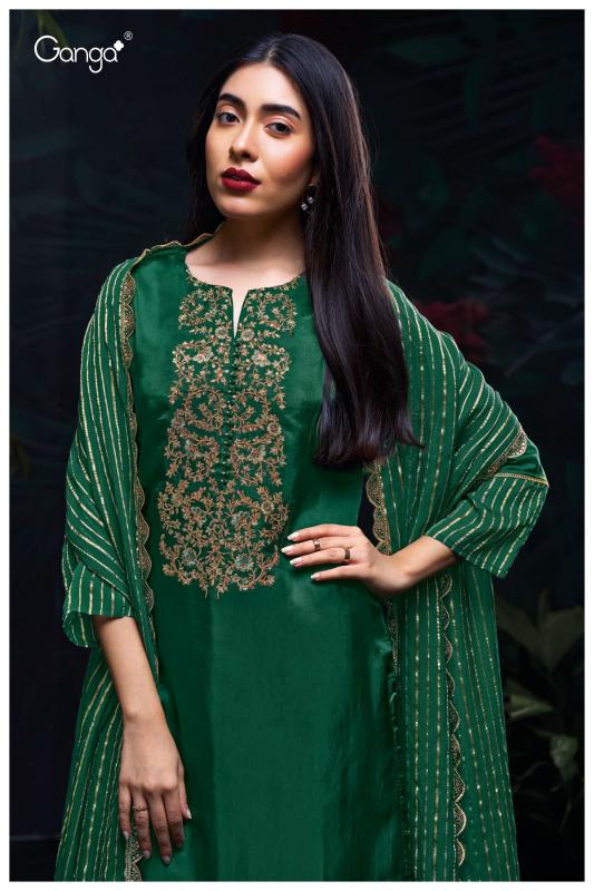 Ganga Kirthi 3113 Premium Pure Bemberg Salwar Kameez Wholesale Catalog