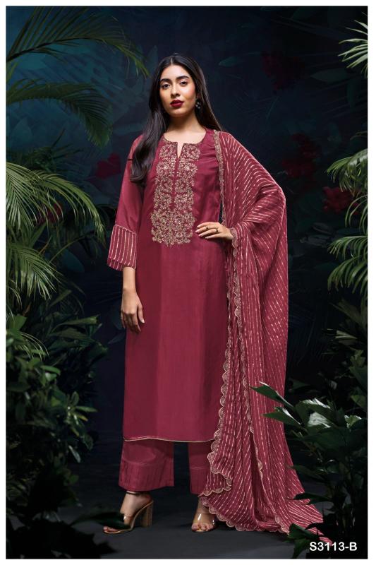 Ganga Kirthi 3113 Premium Pure Bemberg Salwar Kameez Wholesale Catalog