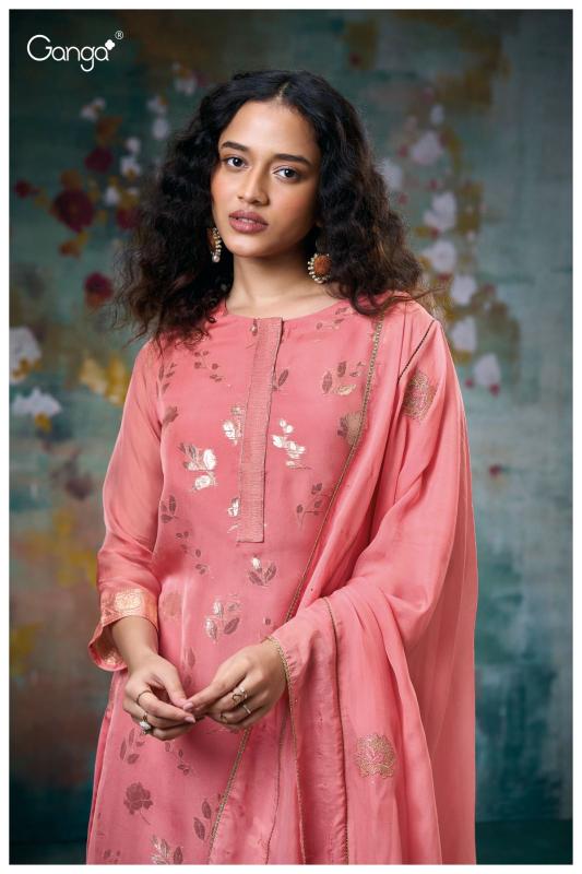Ganga Tatiana 3043 Premium Pure Organza Silk Salwar Kameez Wholesale Catalog
