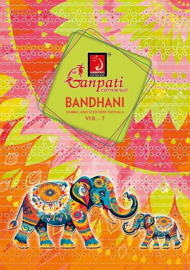 Ganpati Bandhani Vol-7 – Readymade Patiyala Suit - Wholesale Catalog
