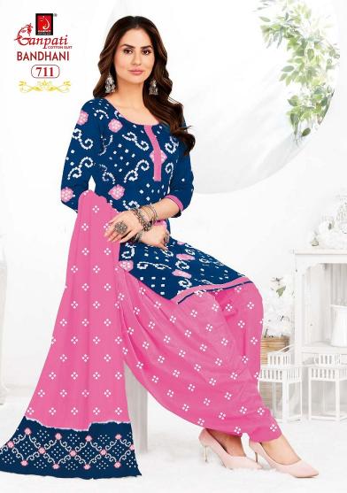 Ganpati Bandhani Vol-7 – Readymade Patiyala Suit - Wholesale Catalog