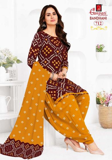 Ganpati Bandhani Vol-7 – Readymade Patiyala Suit - Wholesale Catalog