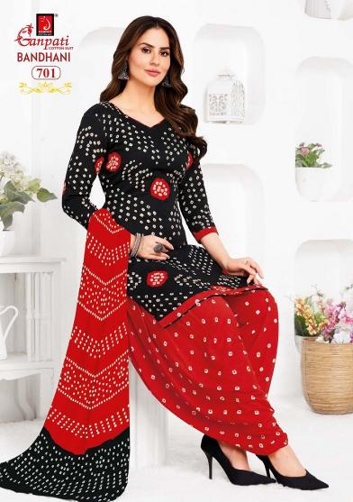 Ganpati Bandhani Vol-7 – Readymade Patiyala Suit - Wholesale Catalog
