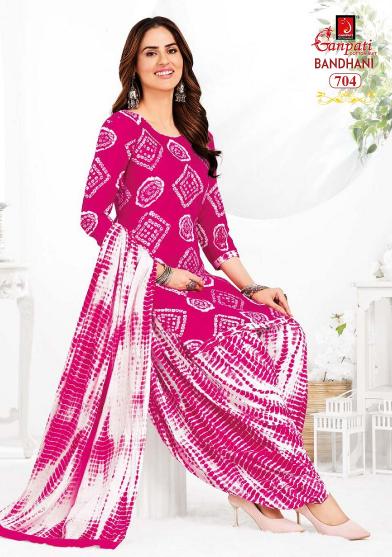 Ganpati Bandhani Vol-7 – Readymade Patiyala Suit - Wholesale Catalog