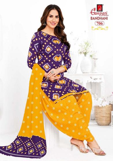 Ganpati Bandhani Vol-7 – Readymade Patiyala Suit - Wholesale Catalog