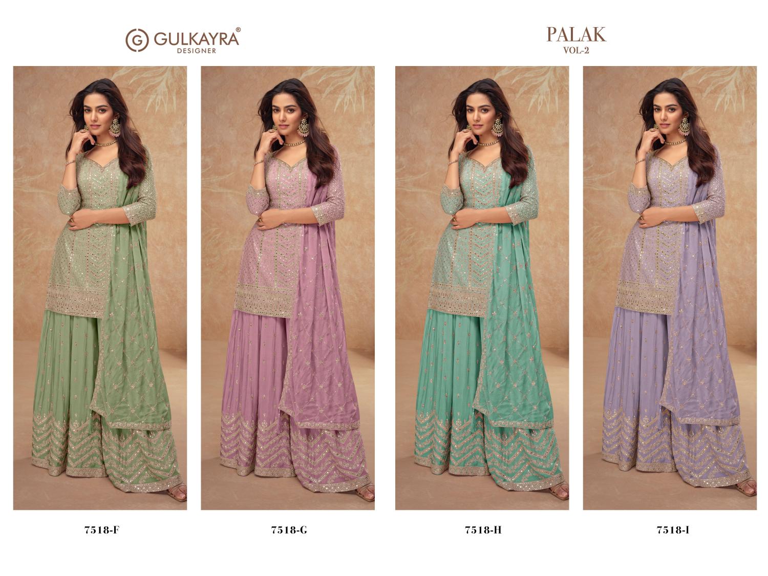 Gulkayra Palak Vol 2 semi stitched salwar kameez wholesale