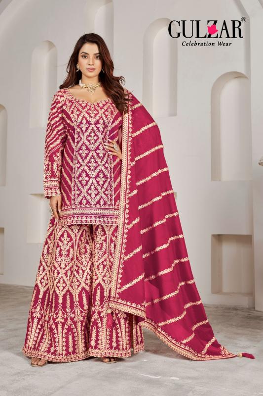 Gulzar Gotakari 2091 - 2093 Premium Chinnon Salwar Kameez Wholesale Catalog