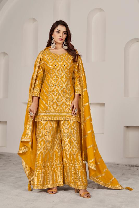 Gulzar Gotakari 2091 - 2093 Premium Chinnon Salwar Kameez Wholesale Catalog