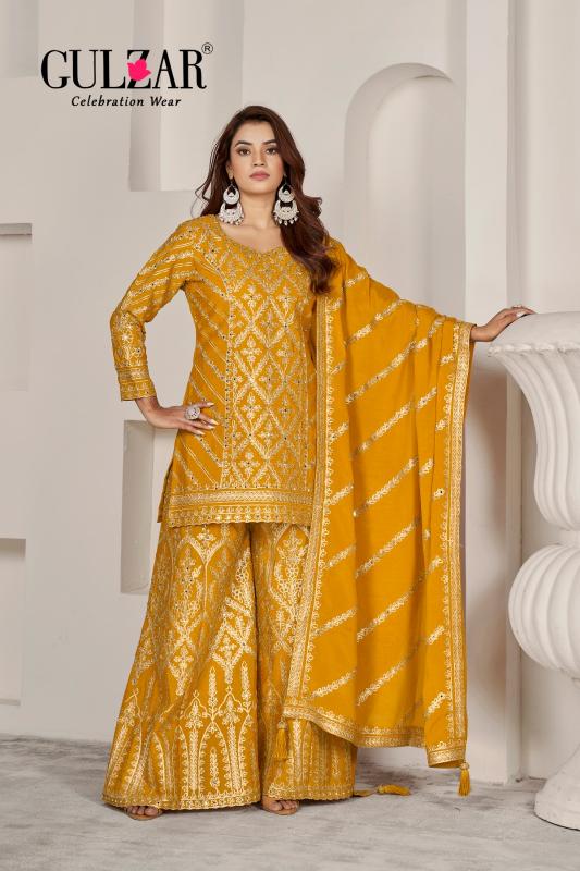 Gulzar Gotakari 2091 - 2093 Premium Chinnon Salwar Kameez Wholesale Catalog