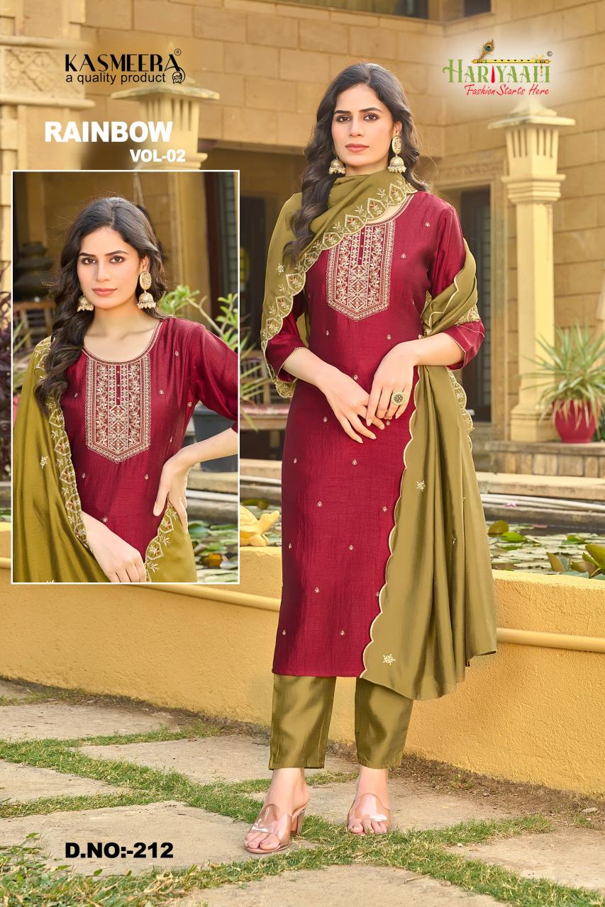 Hariyaali Rainbow Vol 2 (1) buy winter kurtis india
