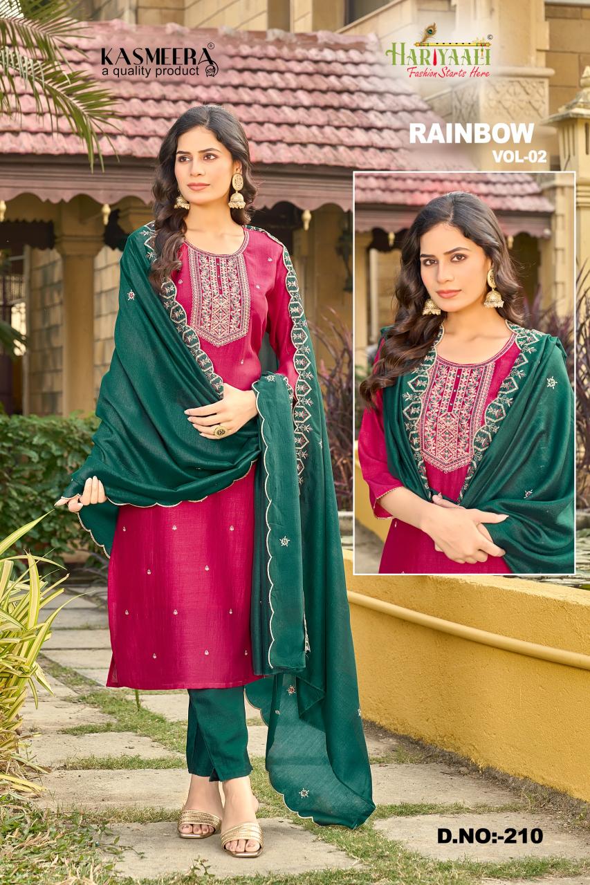Hariyaali Rainbow Vol 2 (1) buy winter kurtis india