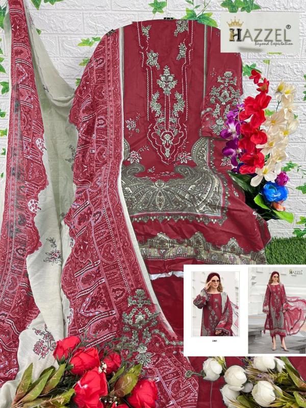 Hazzel 2003 Cotton Dupatta Pakistani wholesale replica suits in delhi