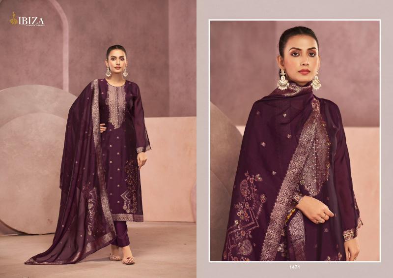Ibiza Hoorin Pure Banglory Silk Jacquard Salwar Kameez Wholesale Catalog